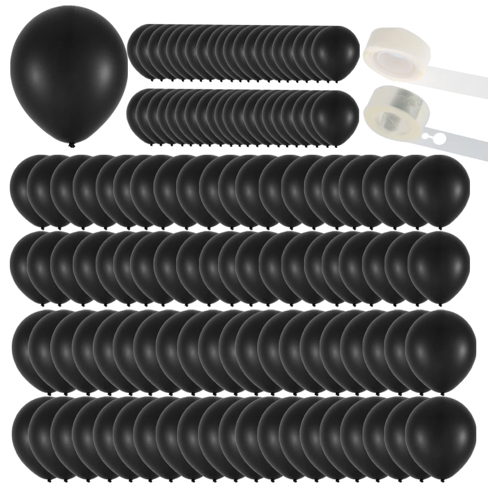 

123 Pcs Black Latex Balloons Birthday Party Decorations Adult Wedding Supplies 36/12 /10/5 Inches Kids Gifts Balloon Supplies