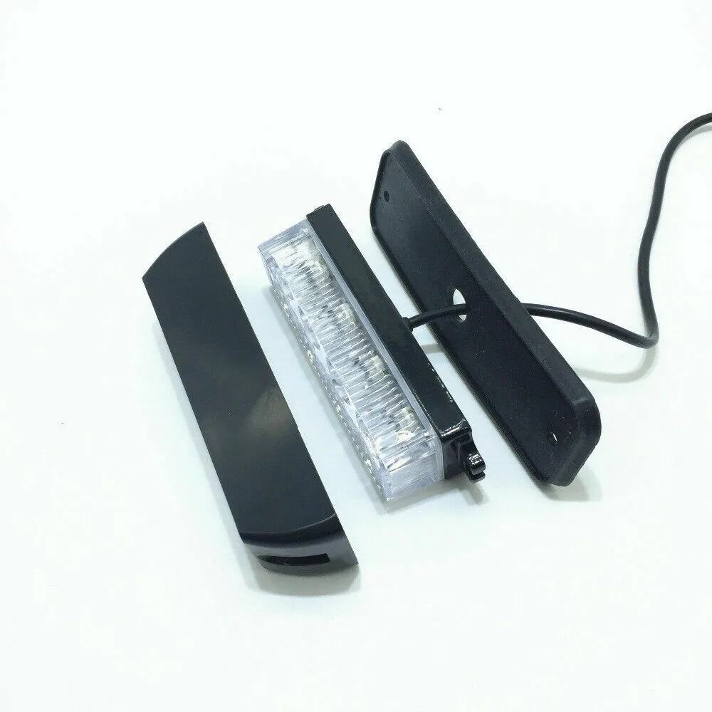 

Белый/желтый автомобильные аксессуары Strobe Flash решетка аварийные огни Предупреждение