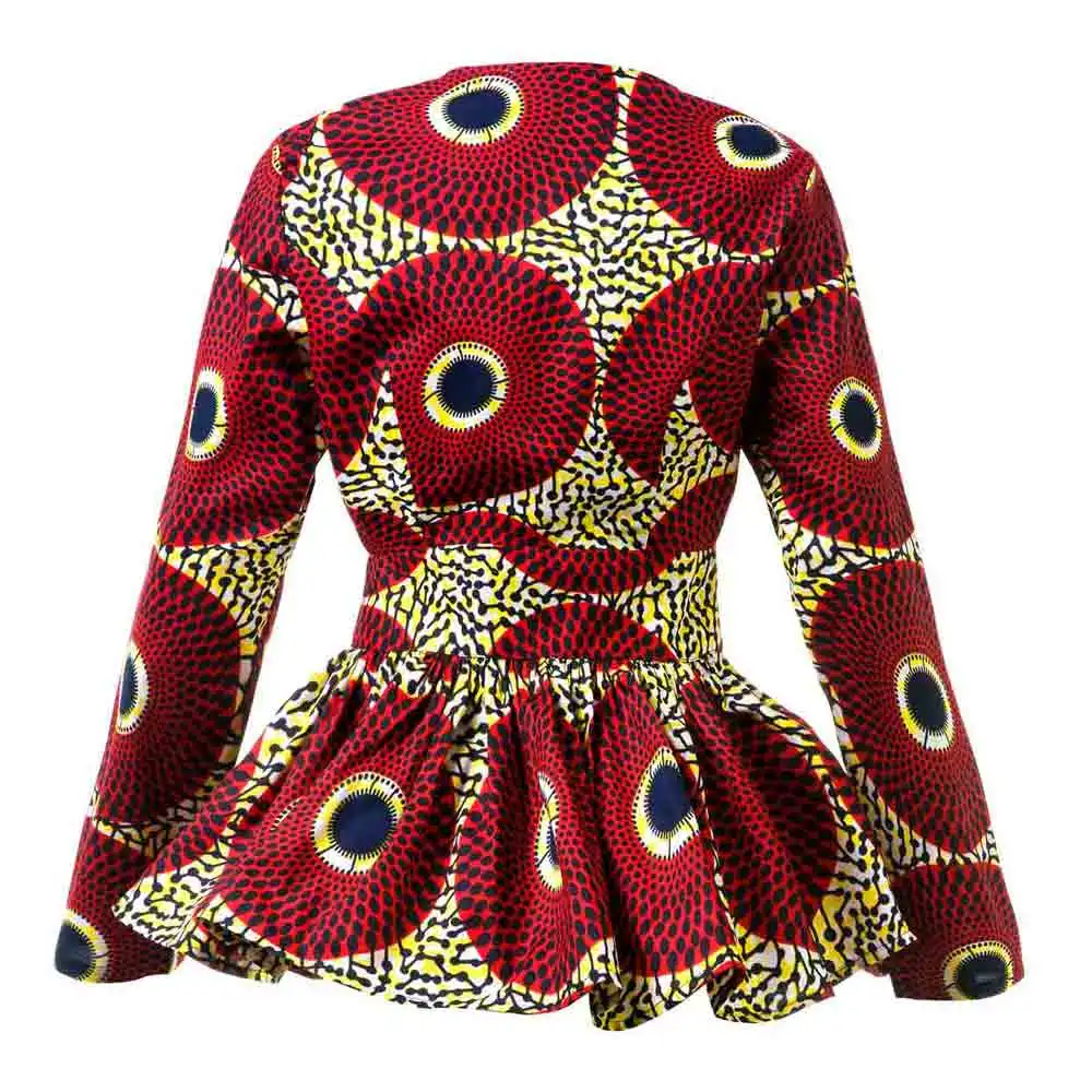 Африканская одежда для женщин 2022 весна и осень рубашка Анкара печать блузка футболка Одежда.