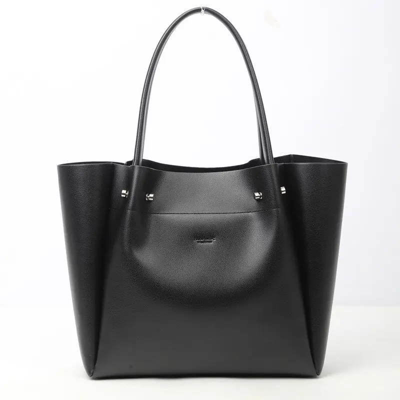 

ZA Brand Home 2021 New Women's Bag Black Minimalist Portable High-capacity Shopping Bag Single Shoulder Bag