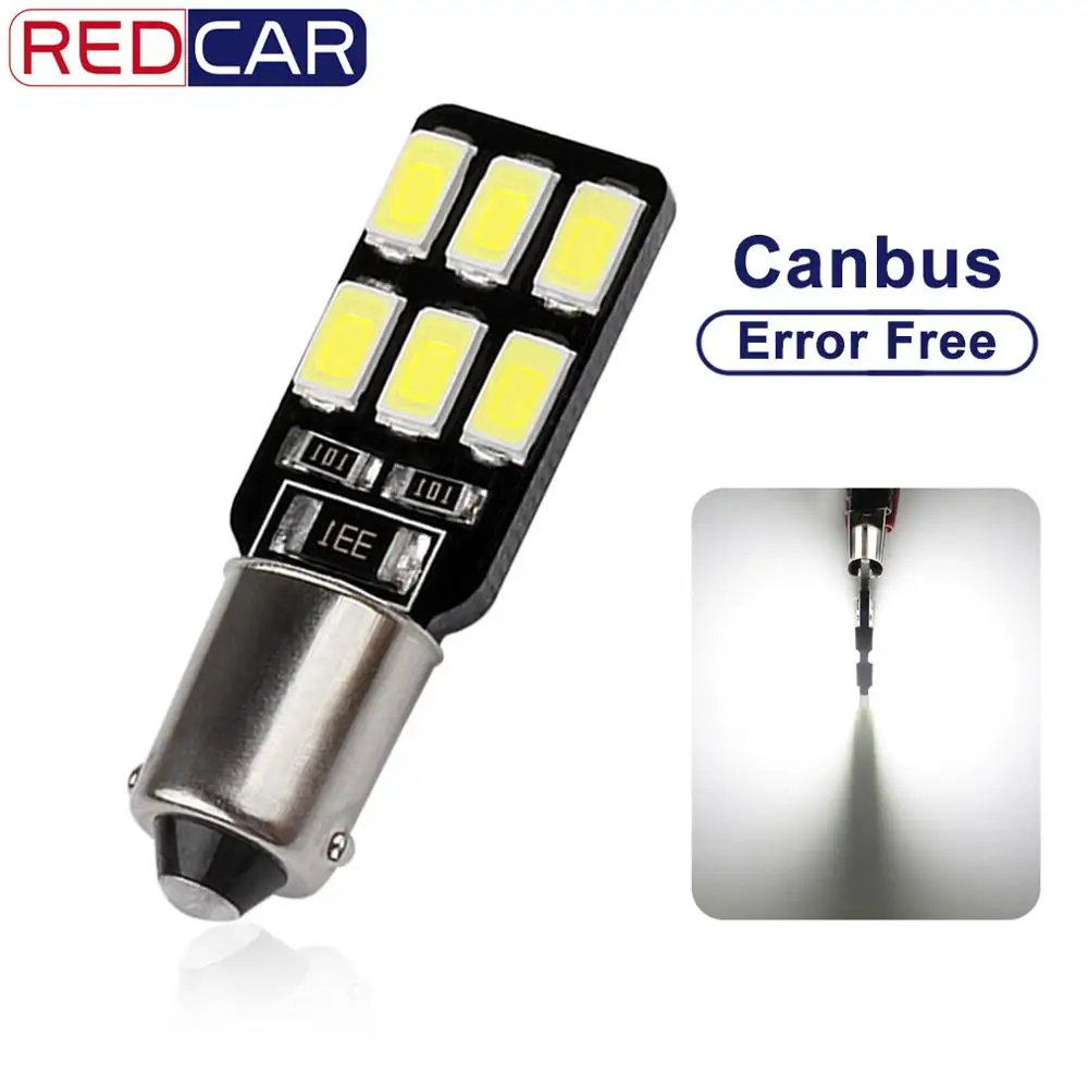 Светодиодный светильник BA9S 12SMD 5630 1 шт. чипы Canbus без ошибок T4w H6w светодиодный для