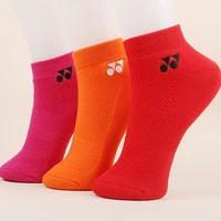 couple towel bottom badminton female male short socks sweat absorbent anti slip sport socks 3 pairs meias esportivas freeship
