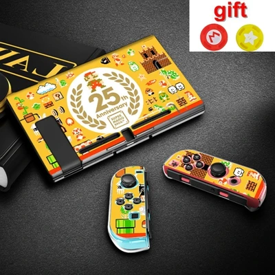 12 with gift Marios Pokemons NAND Switch жесткий защитный чехол для Nintendo doswitch NS консоль и контроллер Joy-Con прямая стыковка - Цвет: 12 with gift
