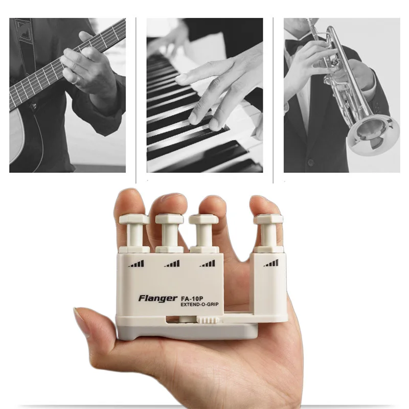 

Guitar Finger Exerciser Training Adjustable Tension Hand Grip Trainer Practice for Piano Guitar Violin Cello Ukulele Bass