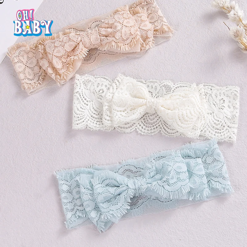 Diadema con lazo para beb&eacute;, 1 Uds., Cintas de Pelo para chicas, Diadema con lazo el&aacute;stico suave para fiesta, turbante para beb&eacute; reci&eacute;n nacido, accesorios para el cabello-0