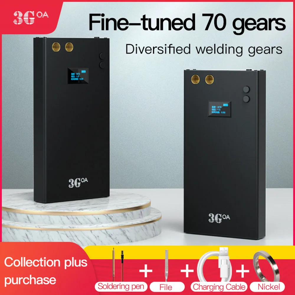 

Mini Spot Welder Set Aluminum Alloy OLED Display Type-C Interface Quick Release Spot Welding Machine Spot Welder Tools