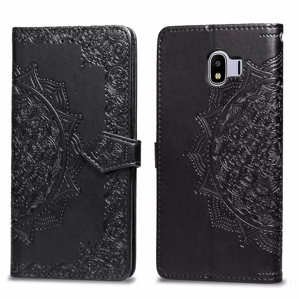 Кожаный чехол-книжка с откидной крышкой для Samsung Galaxy J3 2016 J5 Pro 2017 J7 Duo J4 J6 J8 Plus 2018 J2 Core