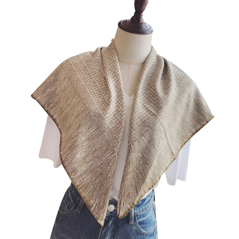 

2021 New Style Spring and Summer Soft Silk Muffler Women Fashion Print Foulard Lady Party Shawl Large Square Good Wraps Hijab