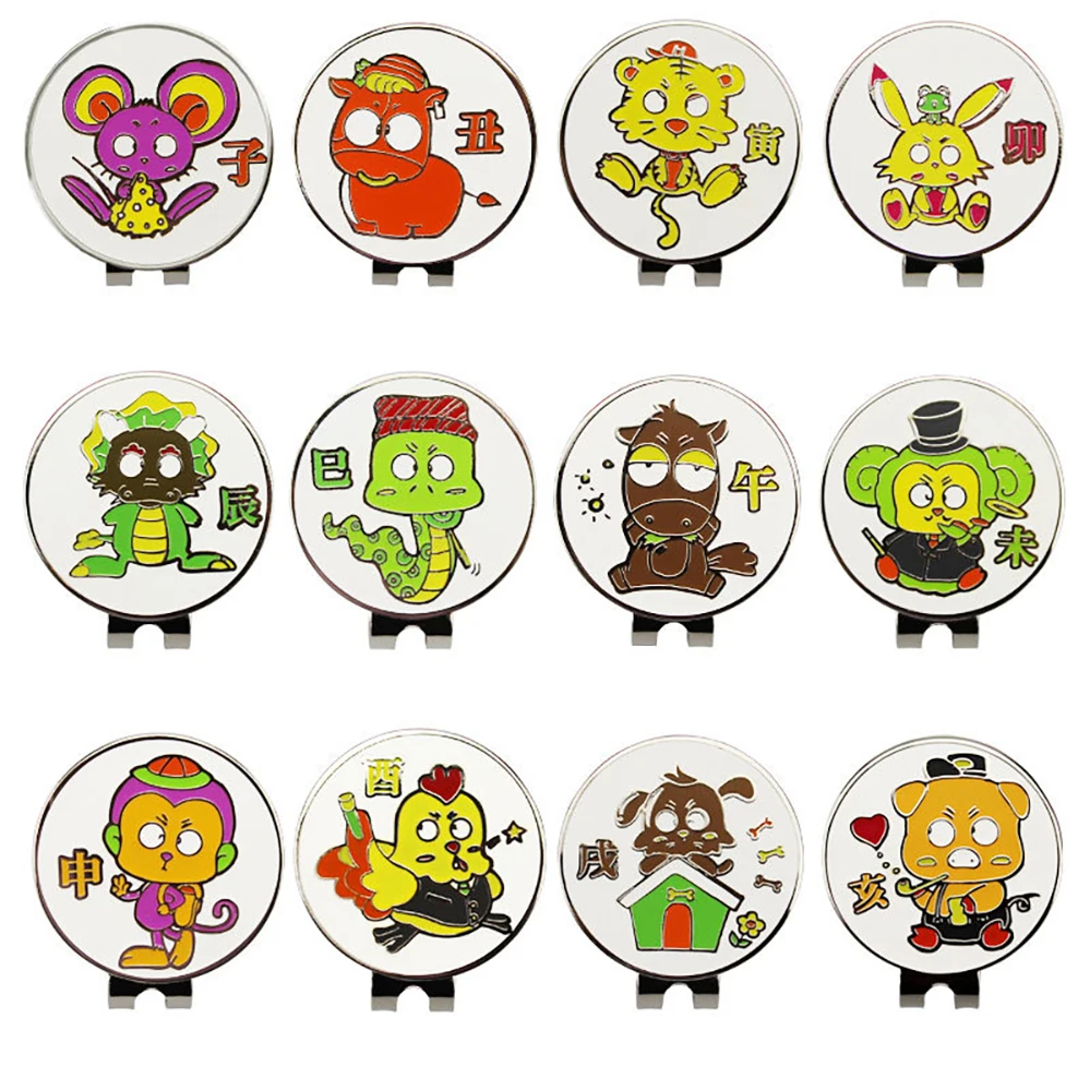 

1pcs Golf Ball Maker With Golf Hat Visor Clips Golf Hat Clip Frog Animal Golf Marker Colors Animal Wholesale Price