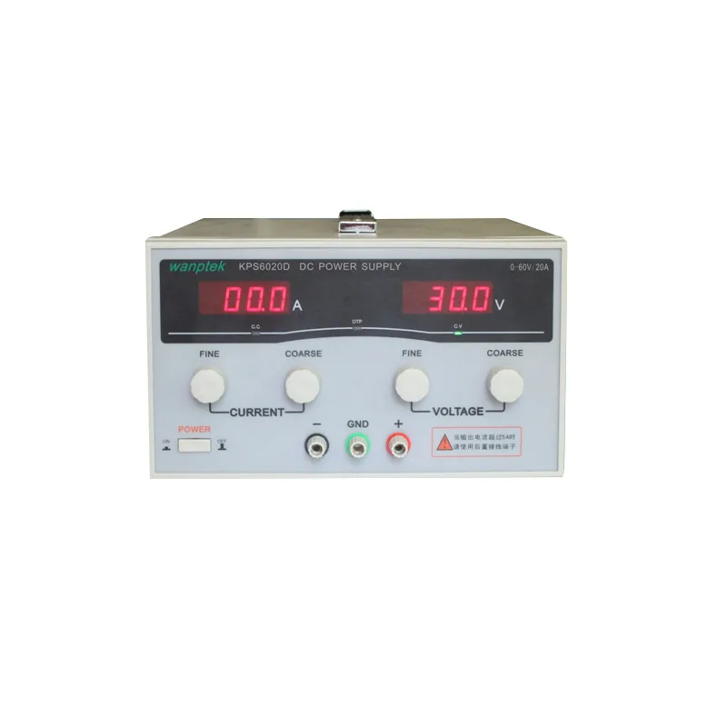 KPS6020D Высокоточный высокомощный регулируемый светодиодный импульсный источник питания с двойным дисплеем 220V EU 60 V/20A