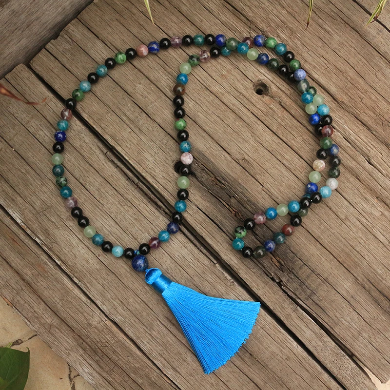 Бусины из натурального камня диаметром 8 мм апатит рубин зоизит лес спокойствие