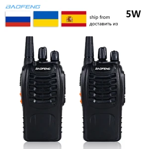 2 ШТ Baofeng BF-888S Walkie Talkie 5W Портативный BF 888S UHF 16CH Передатчик Comunicadorрации портативные мощные доставка из россии