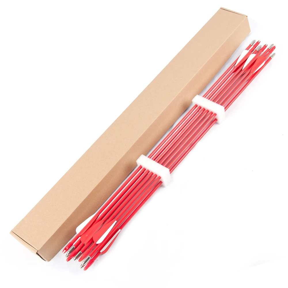

Archery 28" Fiberglass Practice Arrows for Recurve Bow/Longbow Targeting Shooting,Youth Kids Children Beginners Training Arrows