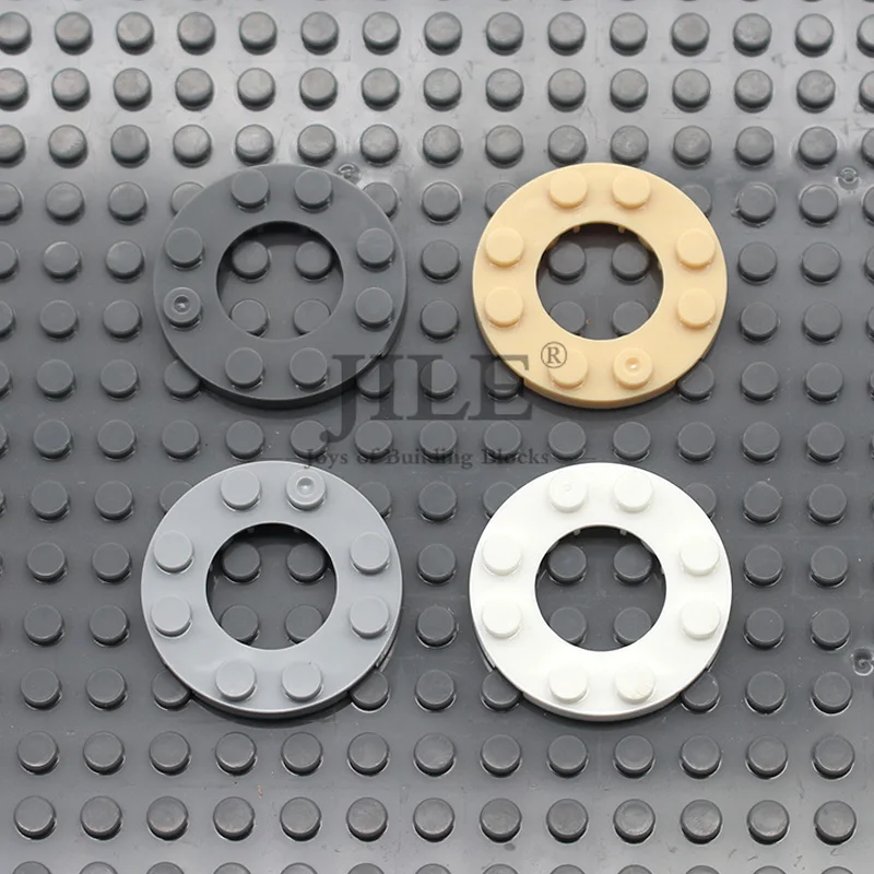 Круглая Пластина Moc 4x4 с отверстием 2x2 11833 сделай сам просвечивающие креативные