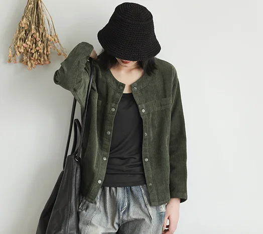 Осенние куртки женское модное свободное вельветовое пальто новинка 2019 женские