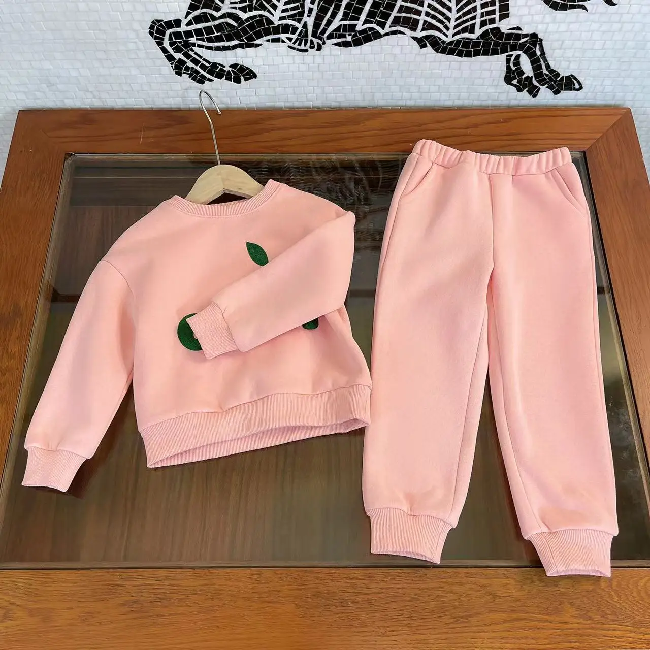 

Высококачественная детская одежда для девочек, свитер-брюки в западном стиле, детская одежда в европейском и американском стиле, осень 2021