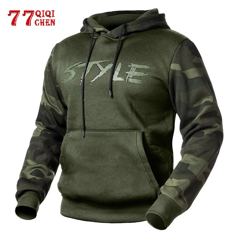 Тактические мужские камуфляжные толстовки весенний Повседневный Модный пуловер