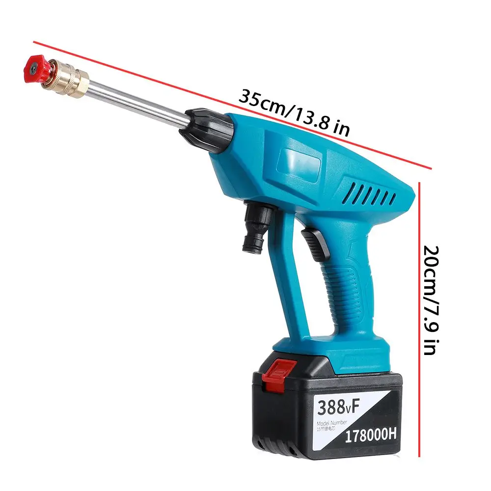 Дешево Беспроводной пистолет-распылитель для мойки автомобилей под высоким давлением, портативный пенораспылитель для сада и дома, с аккумулятор... Дешево Беспроводной пистолет-распылитель для мойки автомобилей под высоким давлением, портативный пенораспылитель для сада и дома, с аккумулятор...