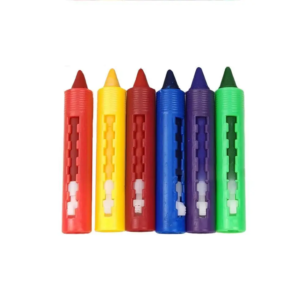 6pcs/set Bathroom Crayons Washed Color Easy To Erase Painting Supplies Graffiti For Kids Creative Pe R0J5 | Канцтовары для офиса и