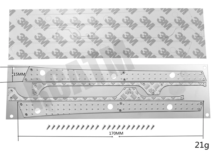 Металлический Боковой бампер из нержавеющей стали противоскользящая доска для