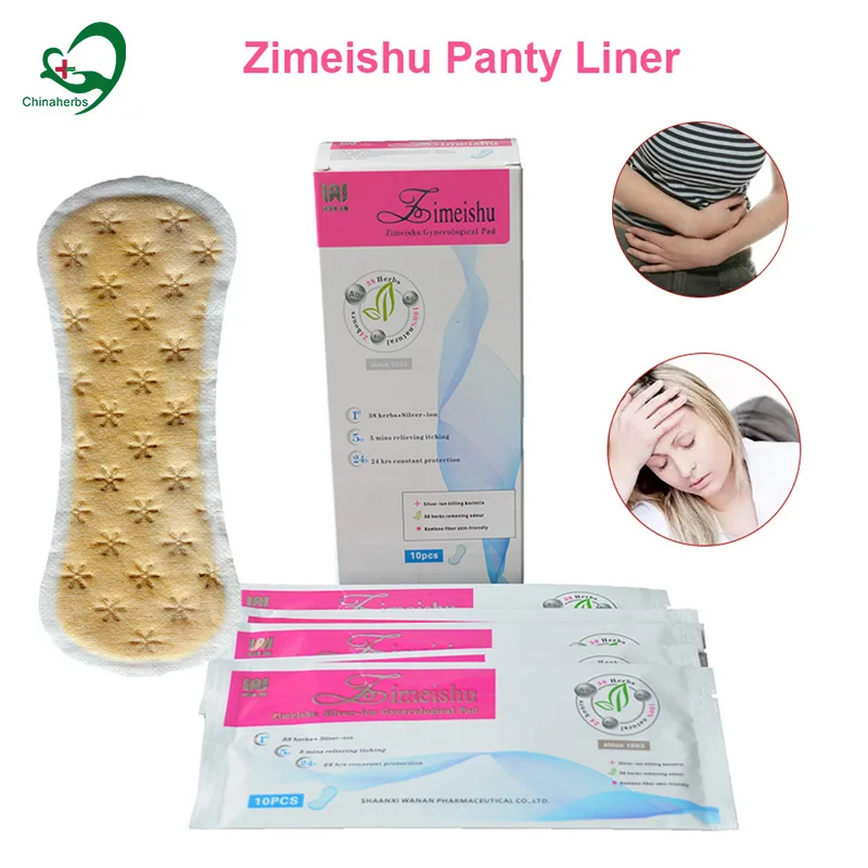 100 шт/10 упаковок серебристо-ионные гинекологические прокладки гигиеническая