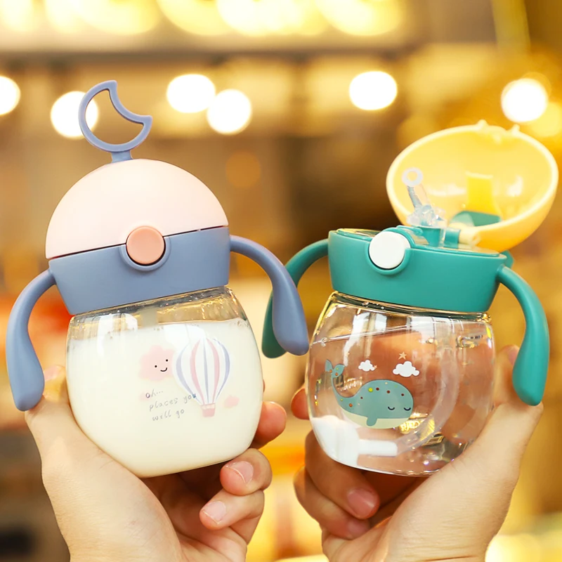 

Детская Бутылочка с ручкой, 240 мл, Мультяшные животные, подарок, чашка для новорожденных, портативная, детская бутылочка, аксессуары для дете...