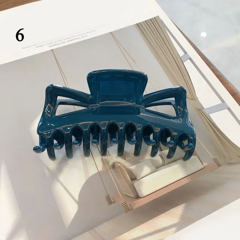 Модный зажим для волос женщин пластиковый большие зажимы девочек аксессуары |