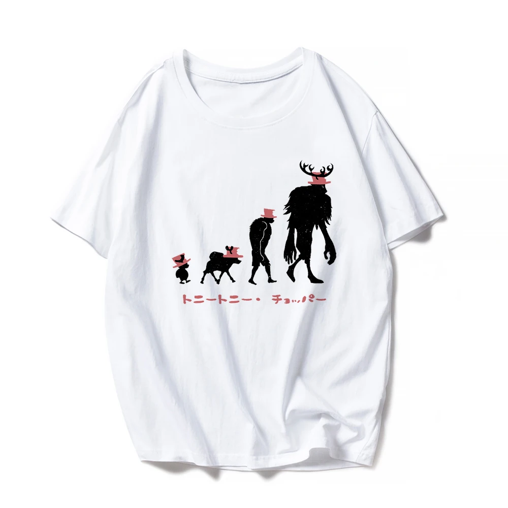 

One Piece Anime T-shirt Tony Tony Chopper Printed Nakama Harajuku Style Women's Clothes Summer Streetwear Fashion T shirt Unisex