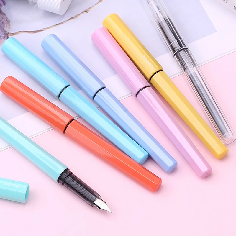 PLATINUM PQ-200 маленький Метеор перьевая ручка дрейфующий трубка Макарон Цвета