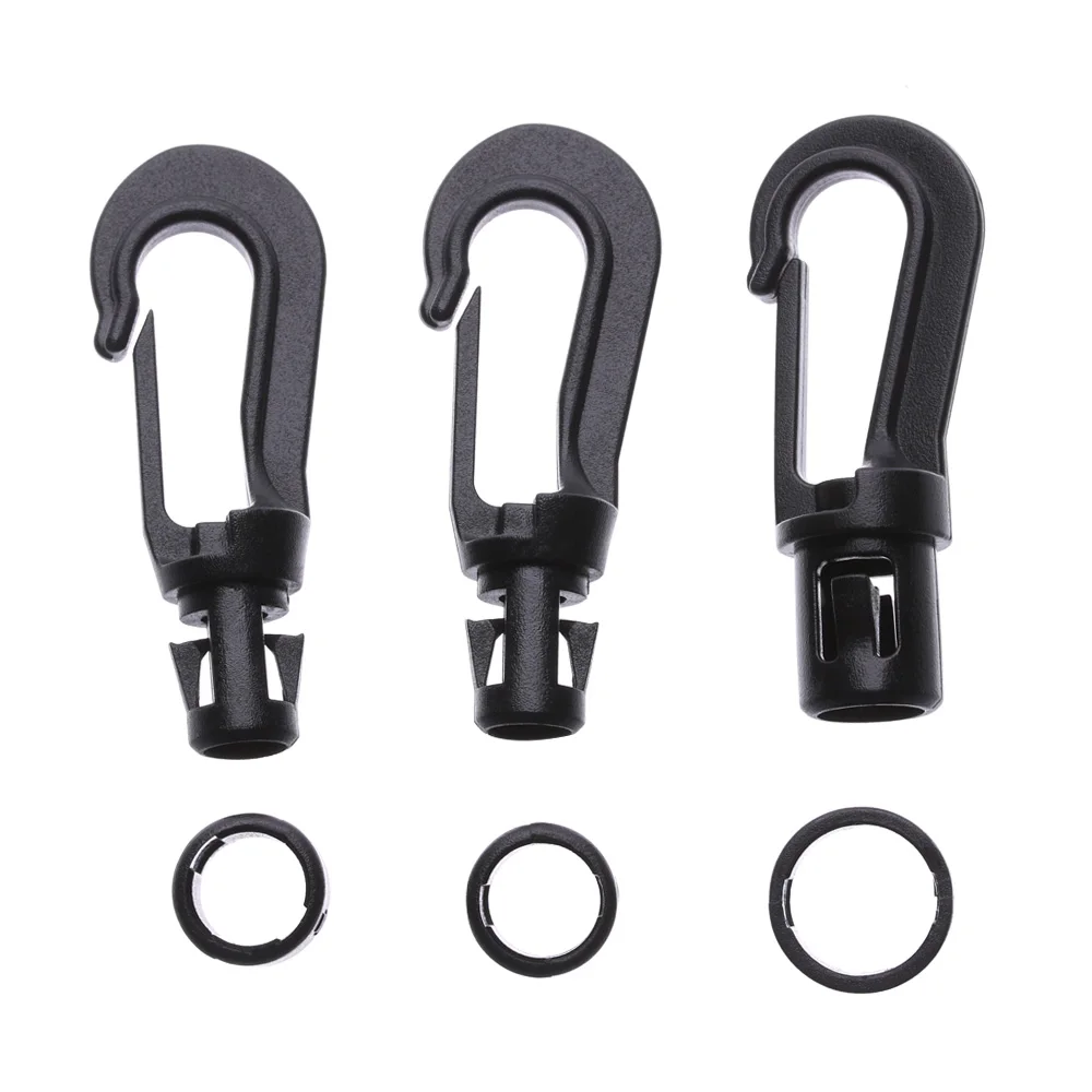 5 шт. POM карабин зажим банджи ударный галстуком-бабочкой концы шнура пряжки для