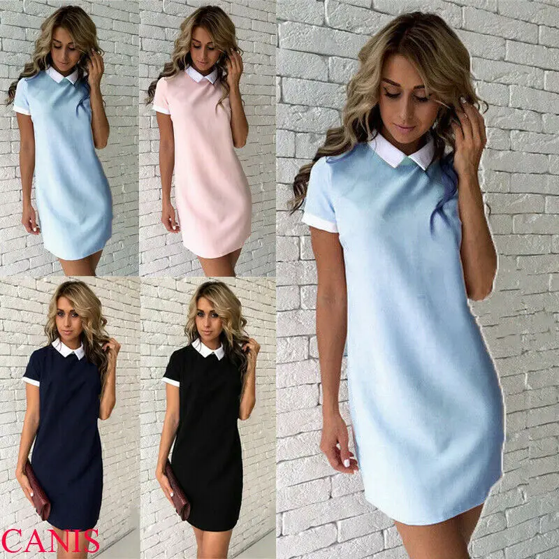 Новое модное женское однотонное облегающее платье с коротким рукавом