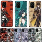 Чехол Genshin Impact в стиле аниме для Xiaomi Poco M3 F3 X3 NFC Redmi Mi Note 8 8T 9 9S 9A 10 10S 10T 11 7 6 5 Lite K40 Pro Max Funda Bag