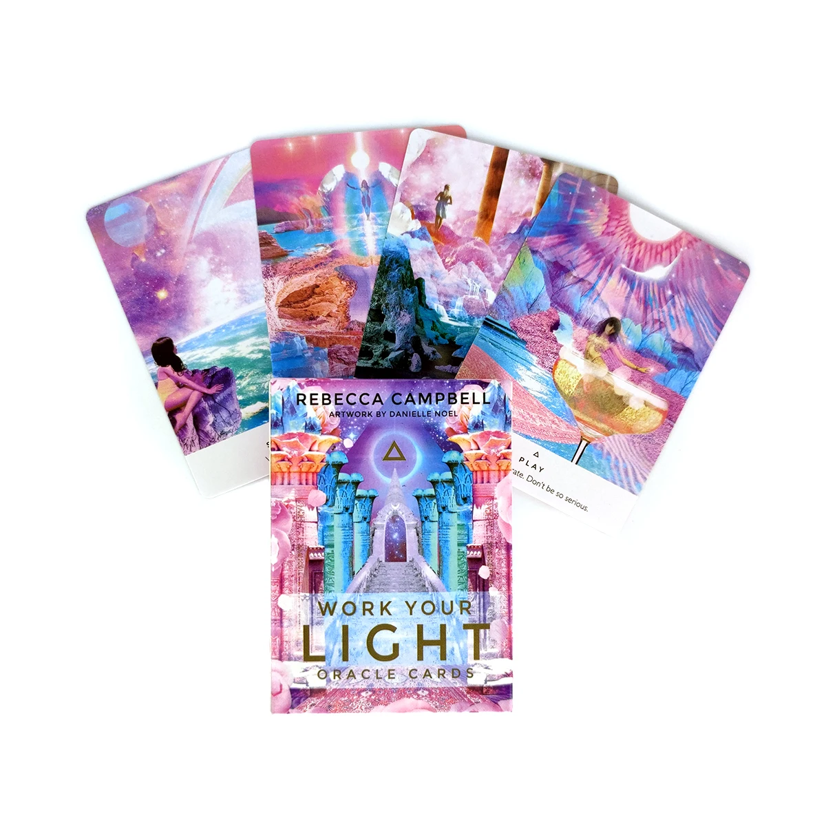 

Work Your Light Oracle Card Tarot Cards Mystical PDF Guidebook Deck Divination Entertainment Partys Board Game 44 Sheets/Box