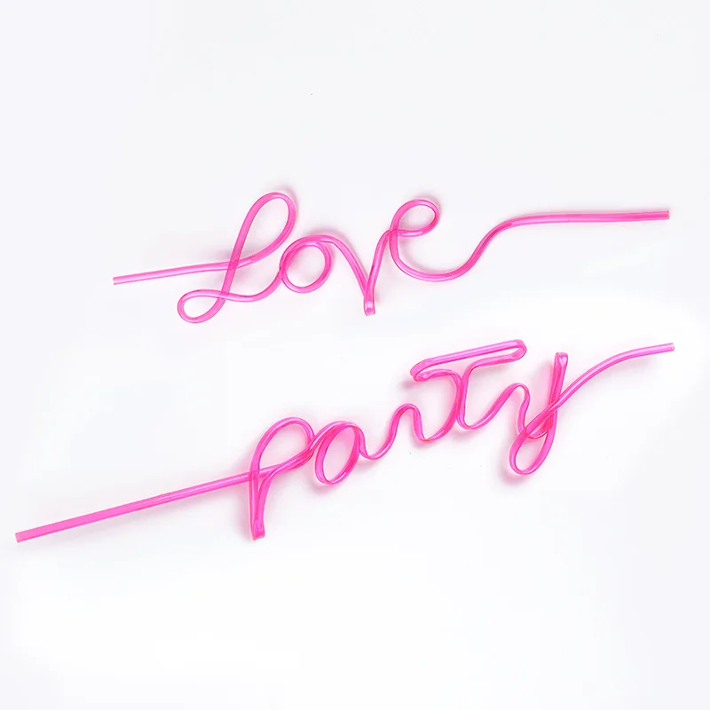 Соломинки с забавными надписями для домашних животных Стайлинг одноразовые