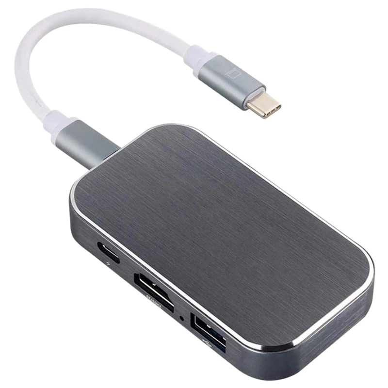

USB-C Hub 5-In-1USB Type-C 3.1 to USB3.0 PD Powered HDMI-Compatible Adapter for Laptop PC MacBook Pro