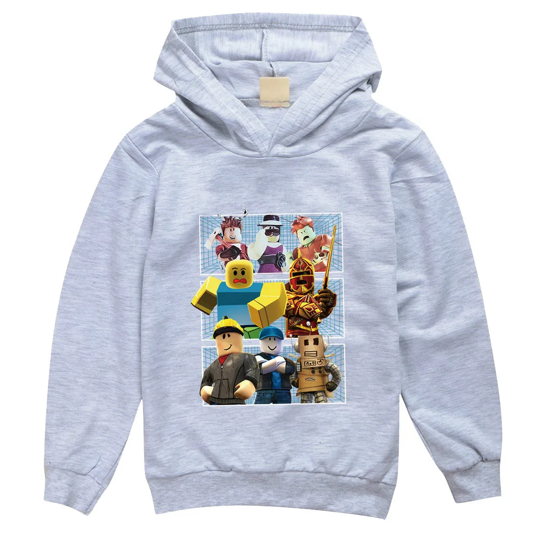 3D печати мультфильмы Robloxing куртки с капюшоном Одежда для мальчиков детская