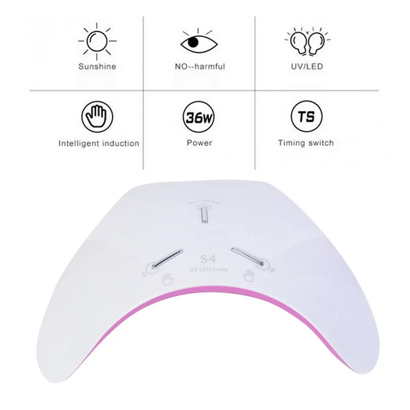 LED Nail Gel Lamp Quick 36/48W Infrared Sensor Dry Machine Curing 24LEDS Art Dryer Manicure Tools Kit dryer | Красота и здоровье