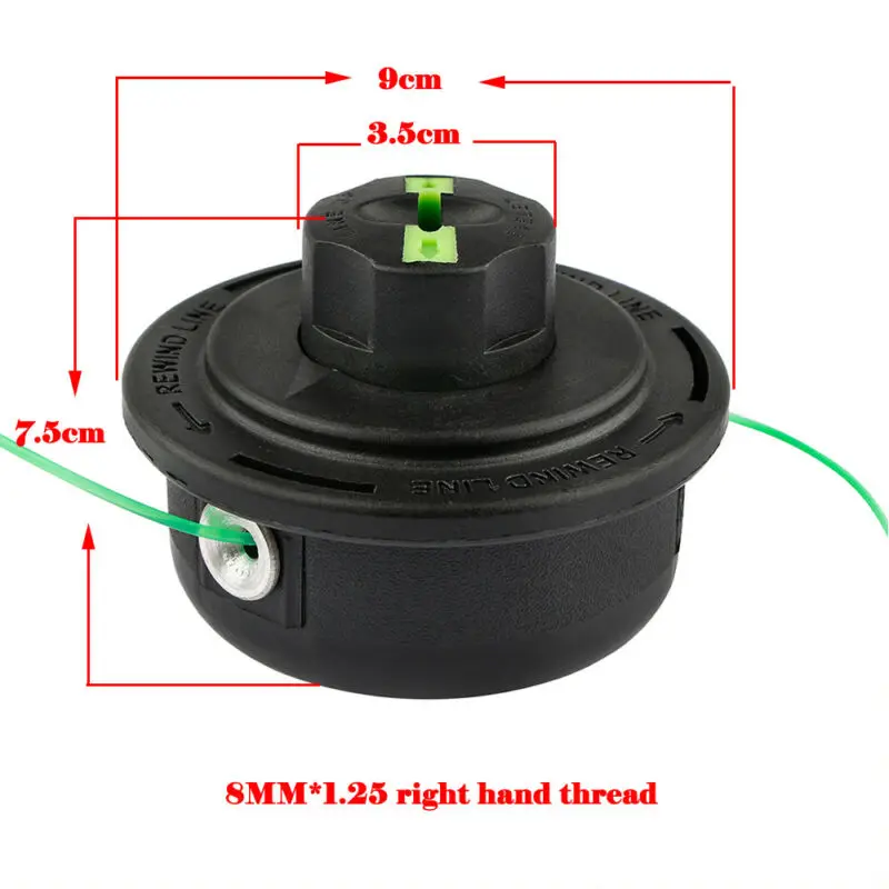 

Bump Feed String Trimmer Head For Twister Bent/Curved Shaft Black Lawn Mower