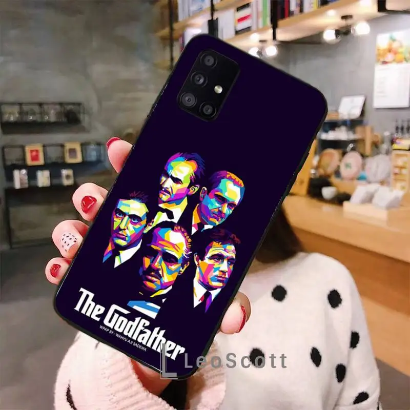 

Colorful Godfather Marlon Brando Phone Case For Samsung A40 A50 A51 A71 A20E A20S S8 S9 S10 S20 Plus note 20 ultra 4G 5G
