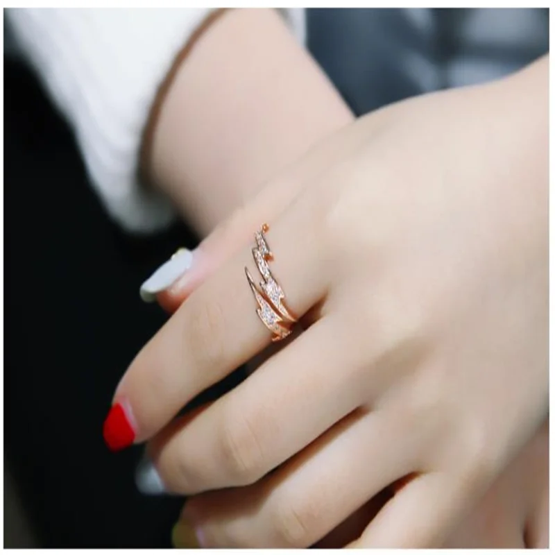 

2020 new product fashion trend high-end temperament exaggerated opening ring female index finger ring decoration wild ring Tianz