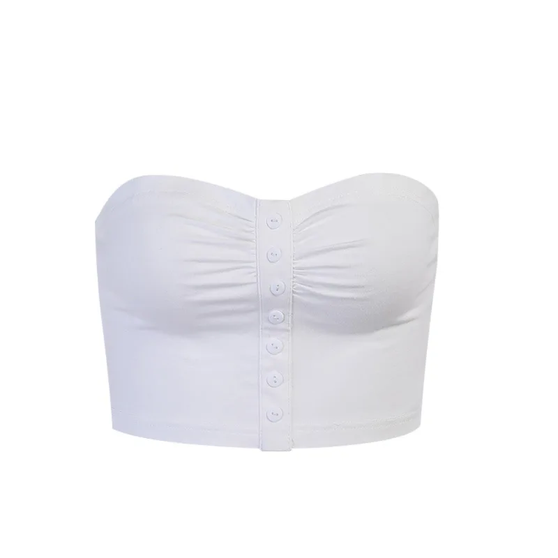 

2021 Show Chest Rib Shrinkage Plait Double-breasted Strapless Cultivate One's Morality With The Jacket That Show Hilum