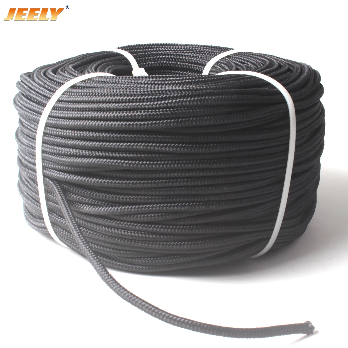 JEELY 5 мм 100 м UHMWPE ядро с полиэфирной курткой Парусная лебедка буксировочная