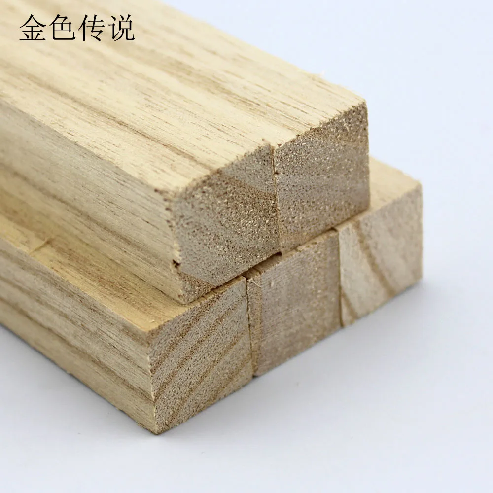 Tongmu полоса diy твердые деревянные полосы RC модель paulownia длинная деревянная планка