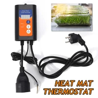 digital heat mat thermostat 1000w 230v temperature controller for hydroponic plants germination reptiles pet supplies
