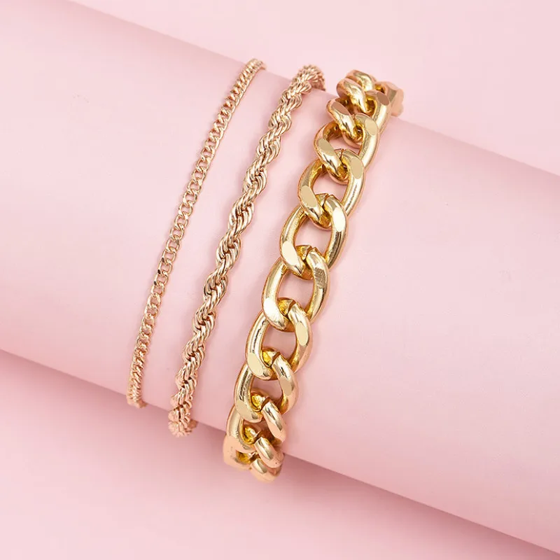 

2021 Women New Simple Metal Chain Anklet Jewelry Gifts
