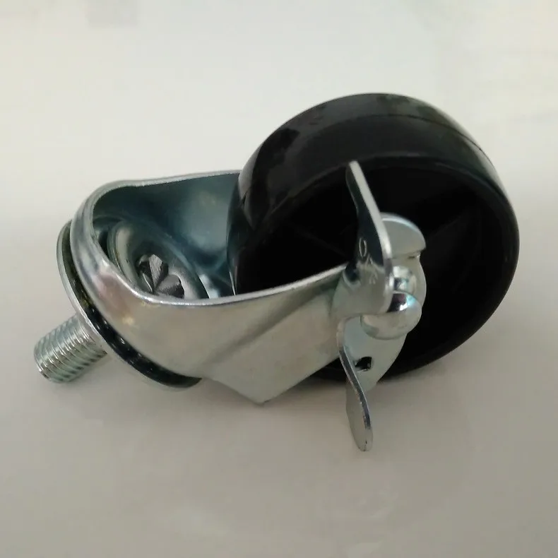 Origin Supply 2-Inch hei pp Screw Brake Wheel 8 Mm Screw Side Brake Wheel Diameter 50 Furniture Universal Wheels