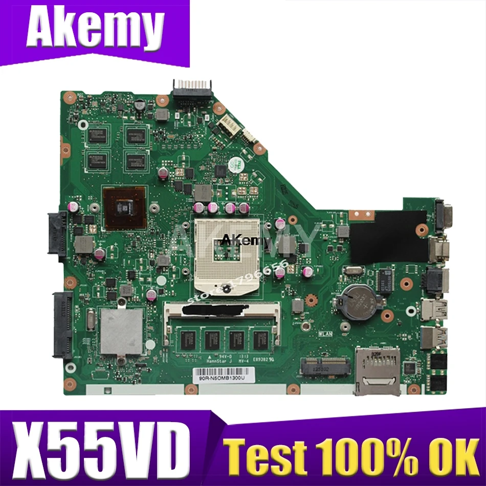 

Материнская плата X55VD Материнская плата Asus X55V X55VD REV2.0 REV2.1 X55VD материнская плата для ноутбука с GT610M + 2 Гб тестовая работа 100%