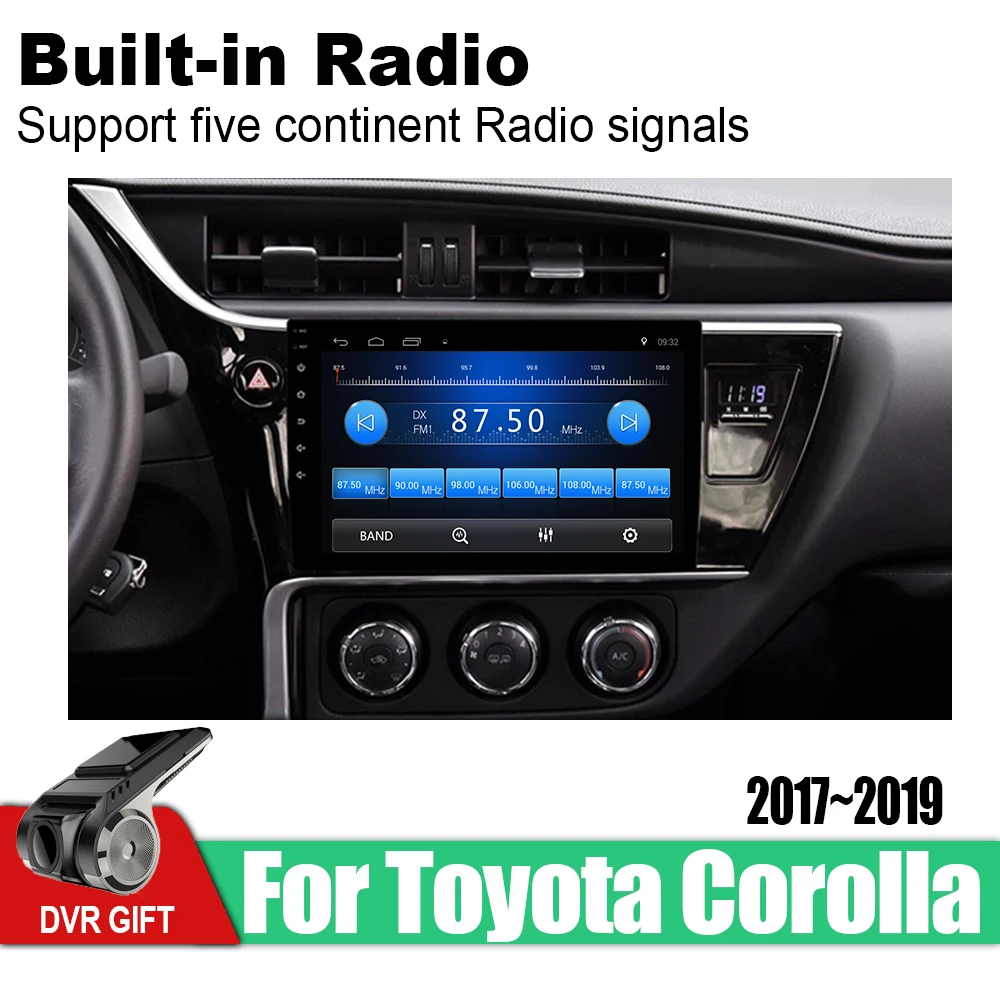 Android автомобильный мультимедийный gps навигатор для Toyota Corolla vedio стерео радио аудио wifi видео карта видеокамера BT