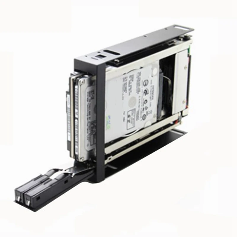 2.5 Inch Floppy Disk Drive Tray 2Bay Disk Drive SATA for HDD/SSD Hard