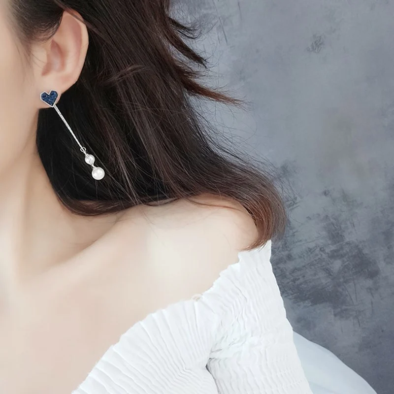 Женские серьги-подвески с жемчугом 1 пара | Украшения и аксессуары